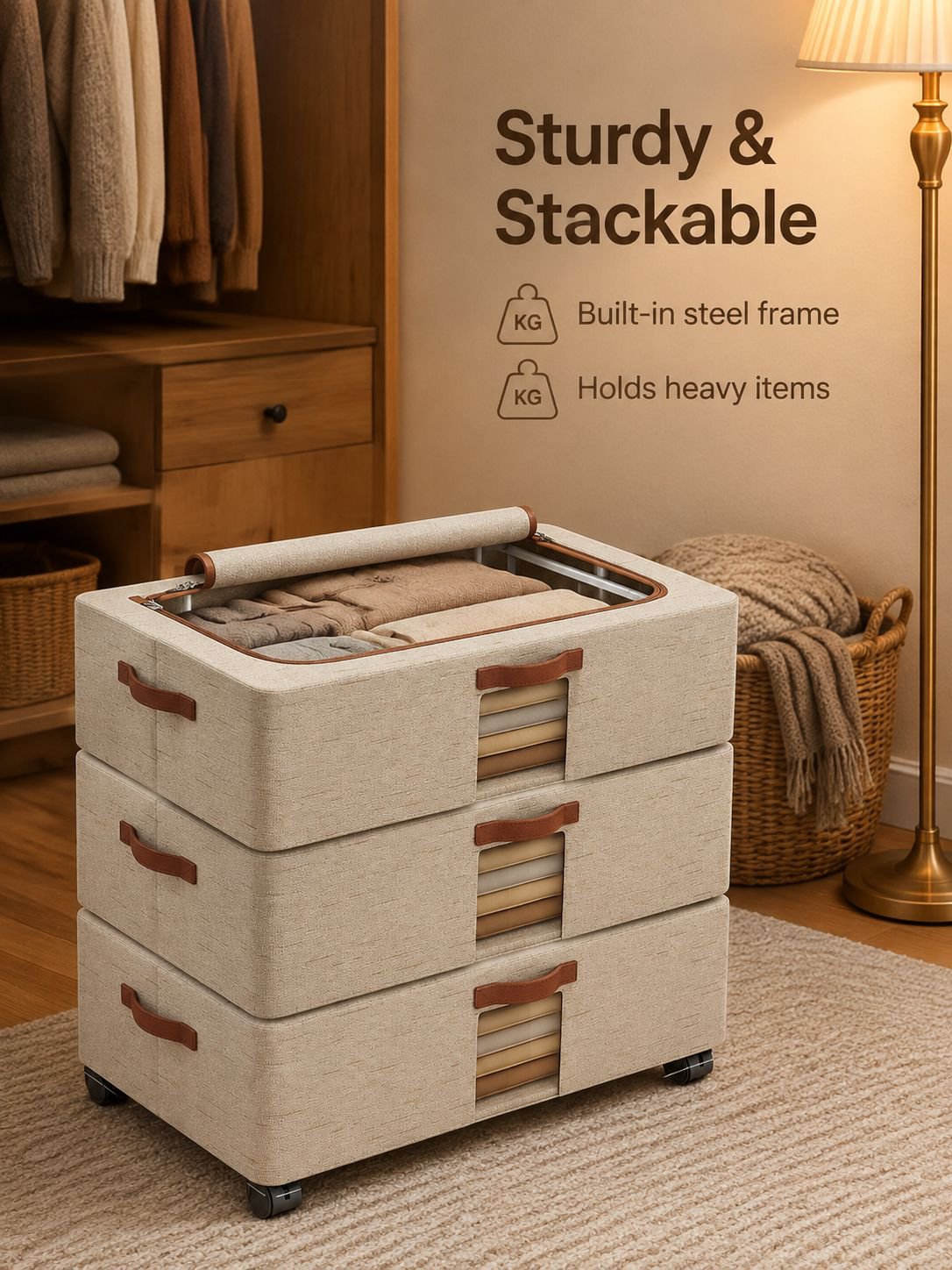 Under-Bed Storage Box with Wheels