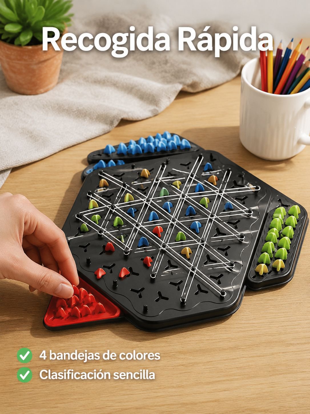 Juguete de Mesa con Bandas Elásticas
