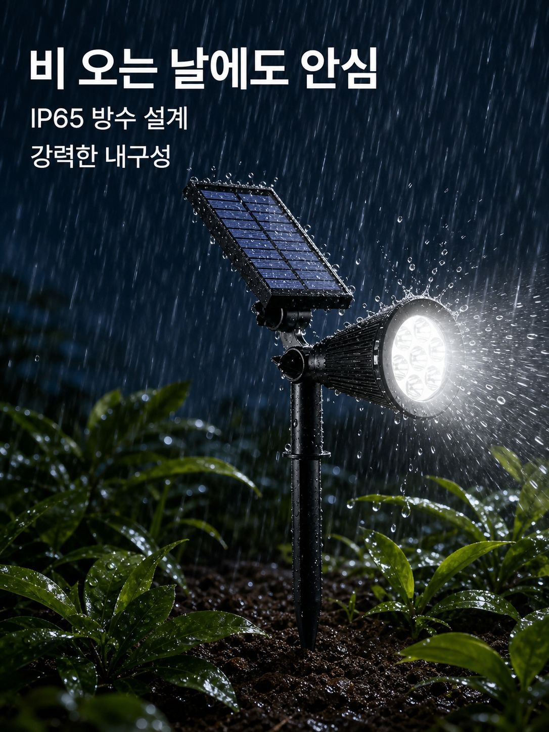 태양광 방수 정원용 조명