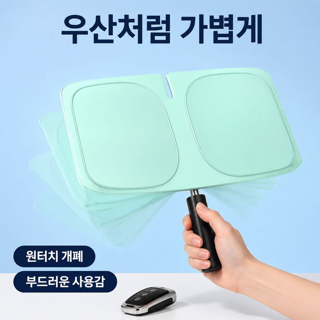 전면 유리창 햇빛가리개 자외선차단 차단판 단열