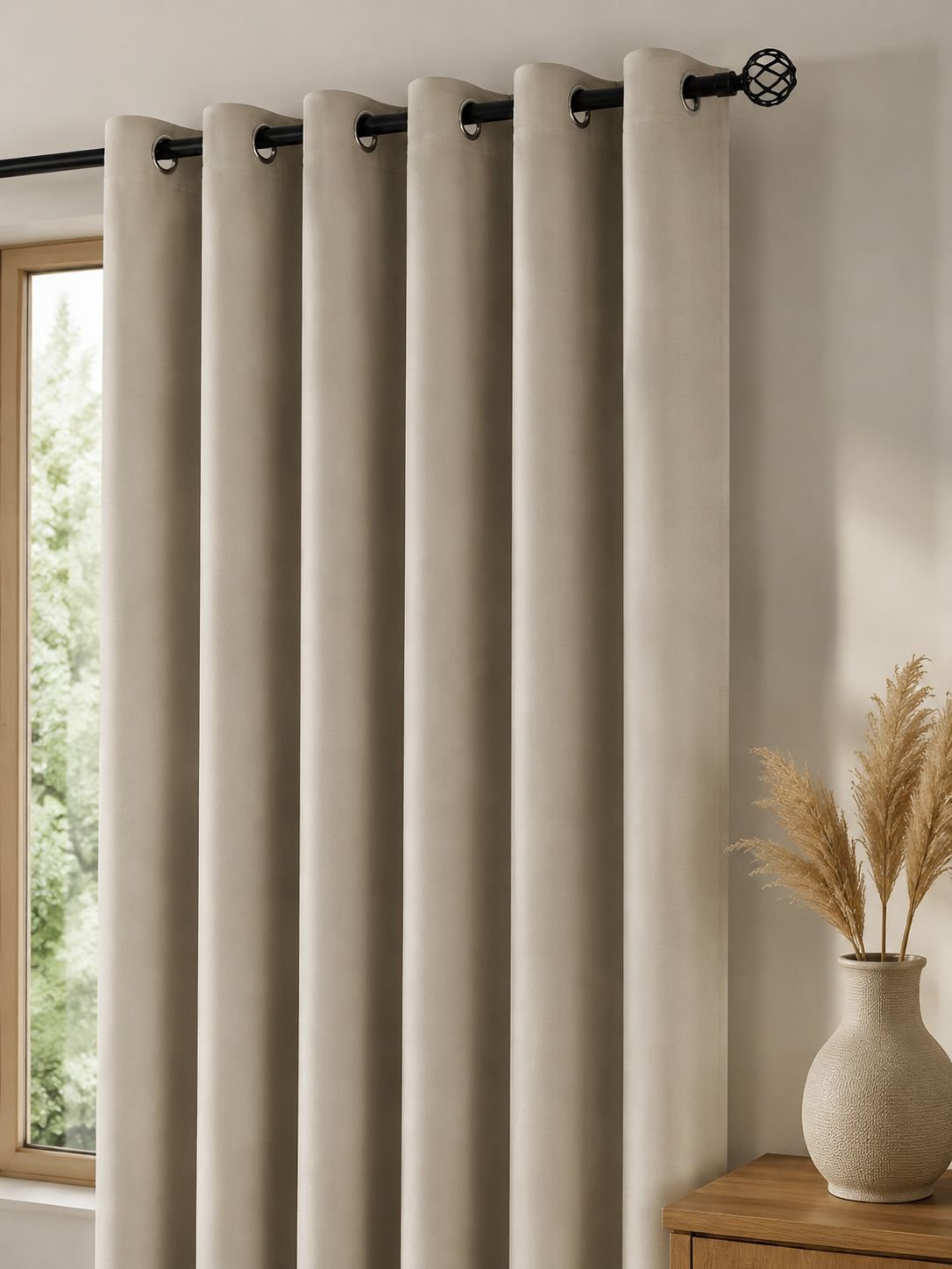 Instalación fácil de cortinas de aislamiento térmico