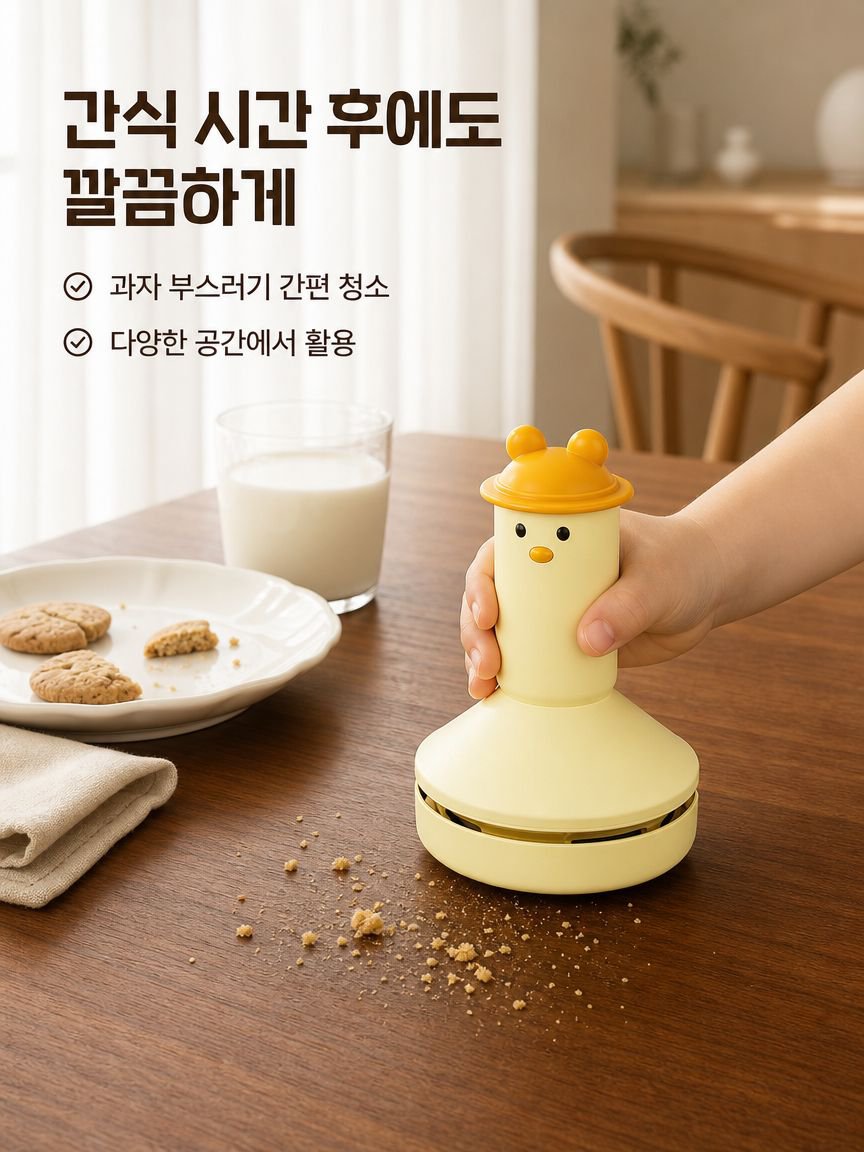 아동용 휴대용 탁상 청소기