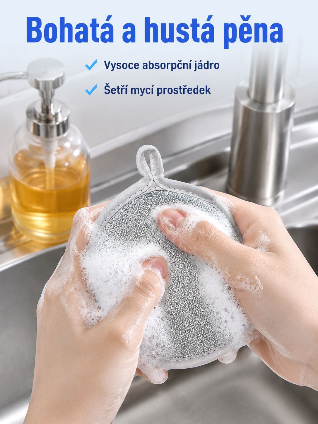 Oboustranná drátěná houbička