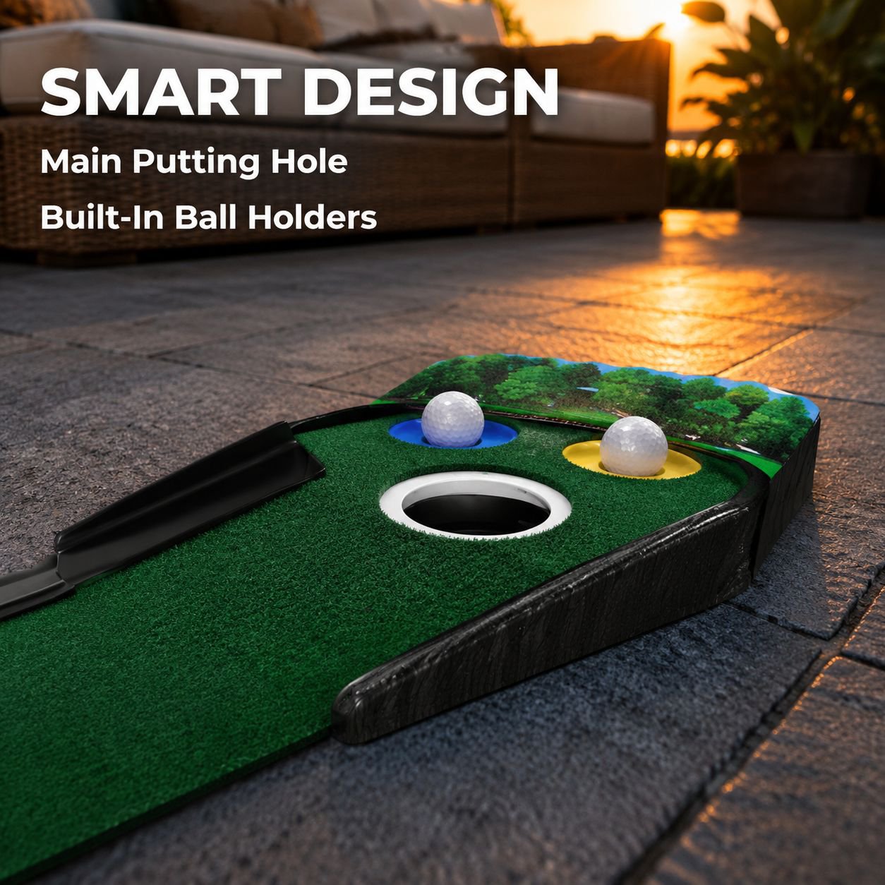 Golf putting practice mat