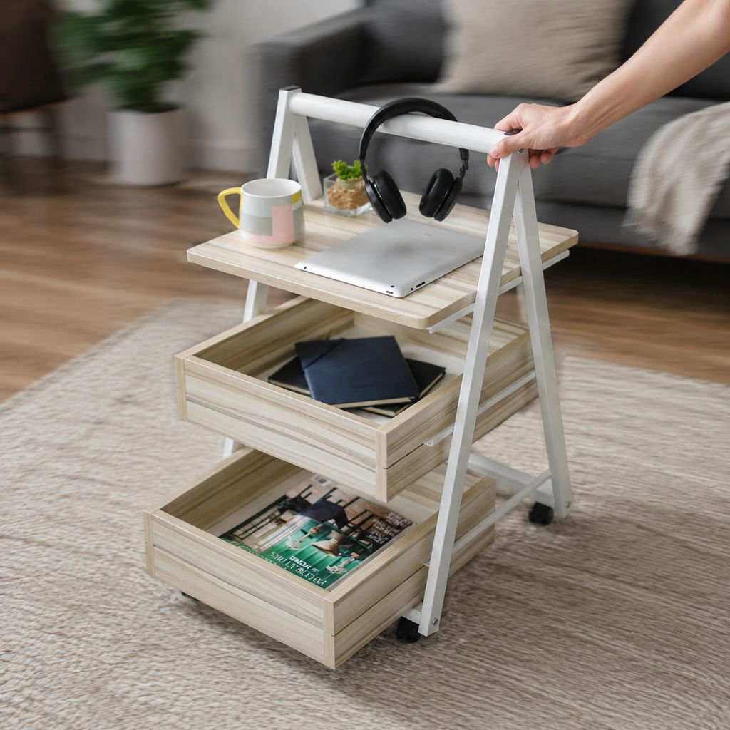 Spacious storage compartments in coffee table