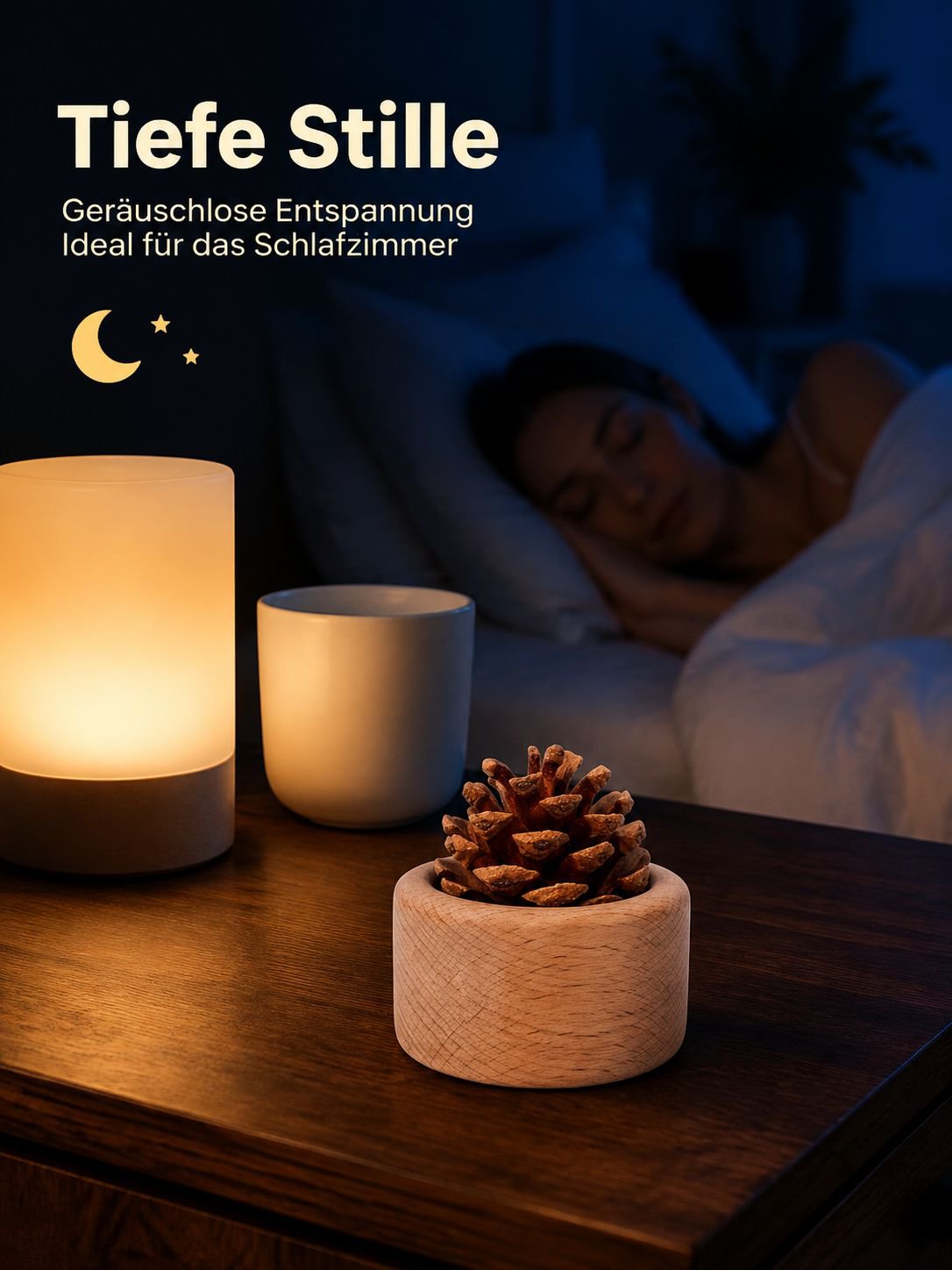 Dekoration mit Kiefernzapfen-Diffusor
