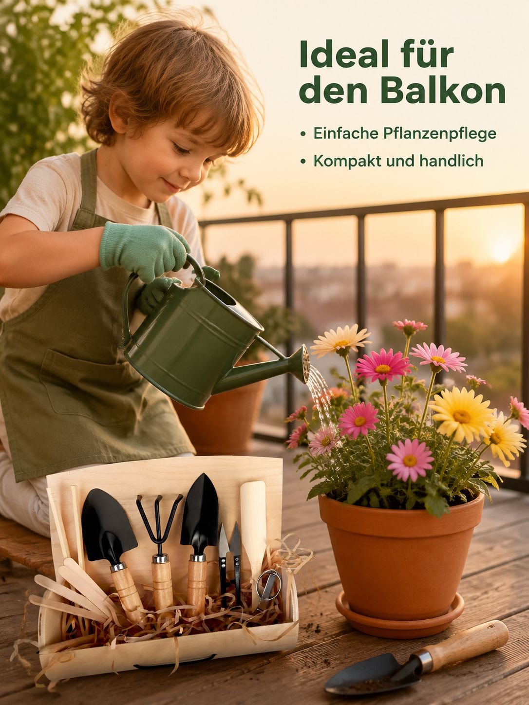 Garten-Gartenwerkzeug-Set für Kinder, Schüler und den Hausgebrauch – Blumenzucht- und Pflanzset