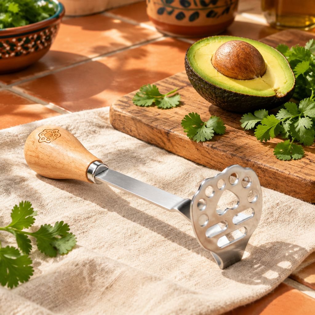 Prensador de papas de acero inoxidable 304