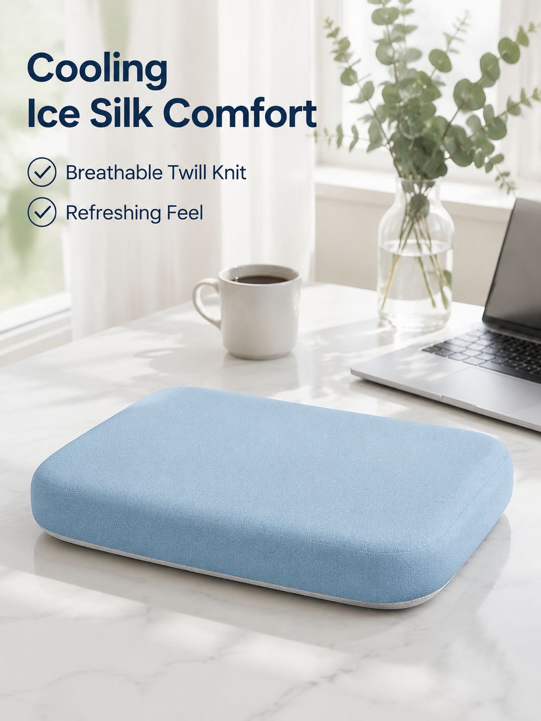 Ice silk elastic fabric seat cushion