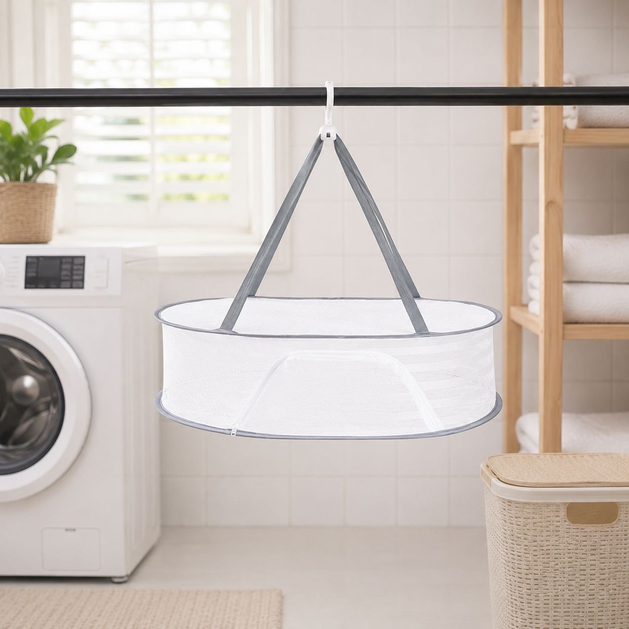 Laundry storage solution for keeping clothes clean and safe