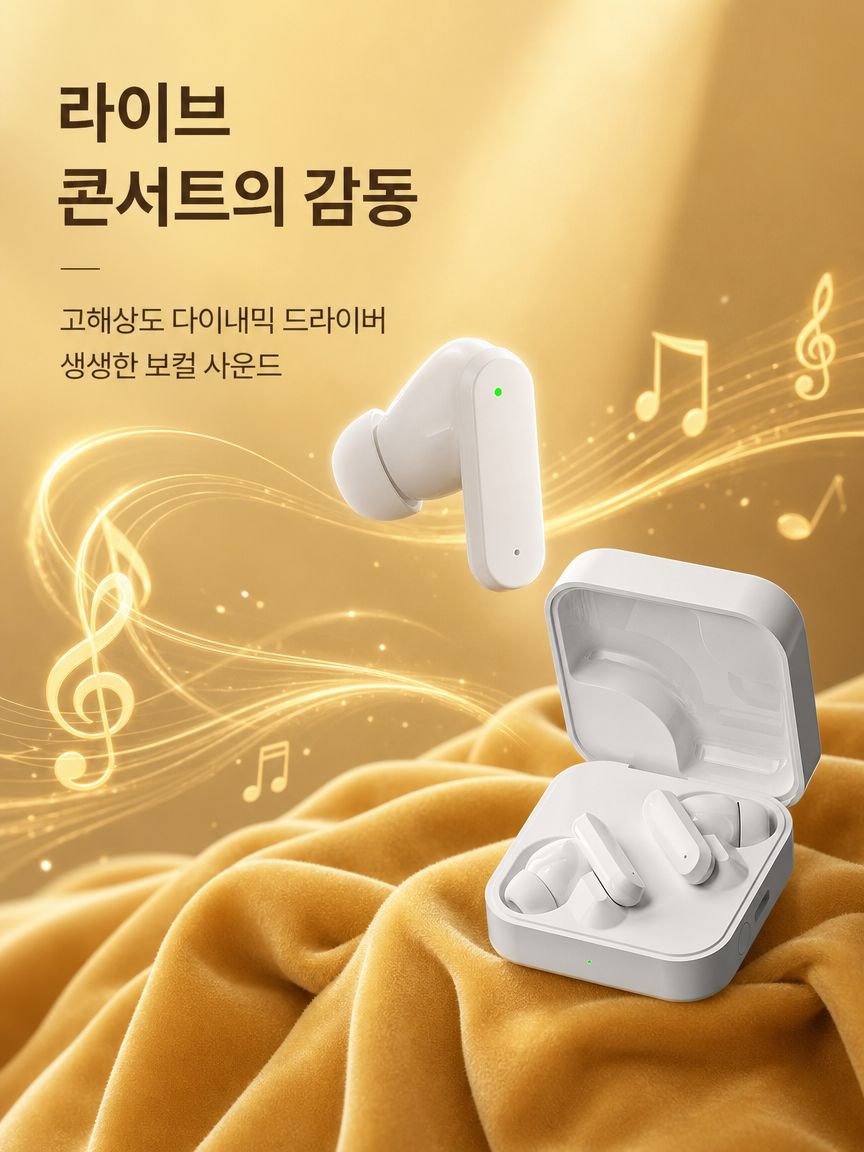 스마트 노이즈 캔슬링 무선 블루투스 이어폰 고음질