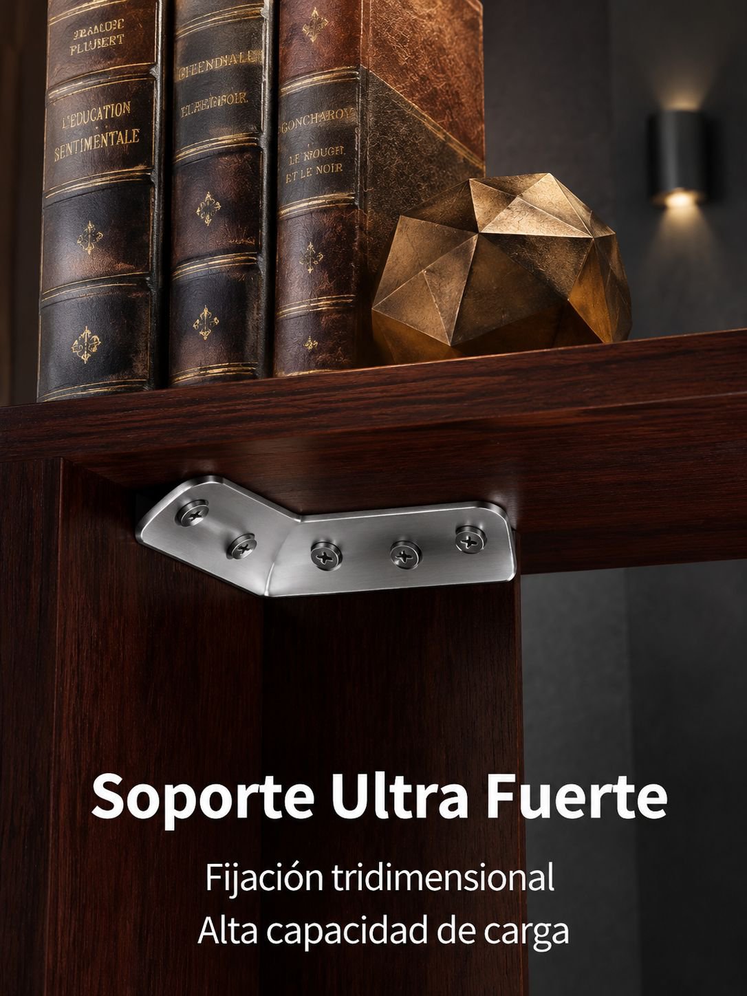 Escuadras de acero inoxidable en forma de L