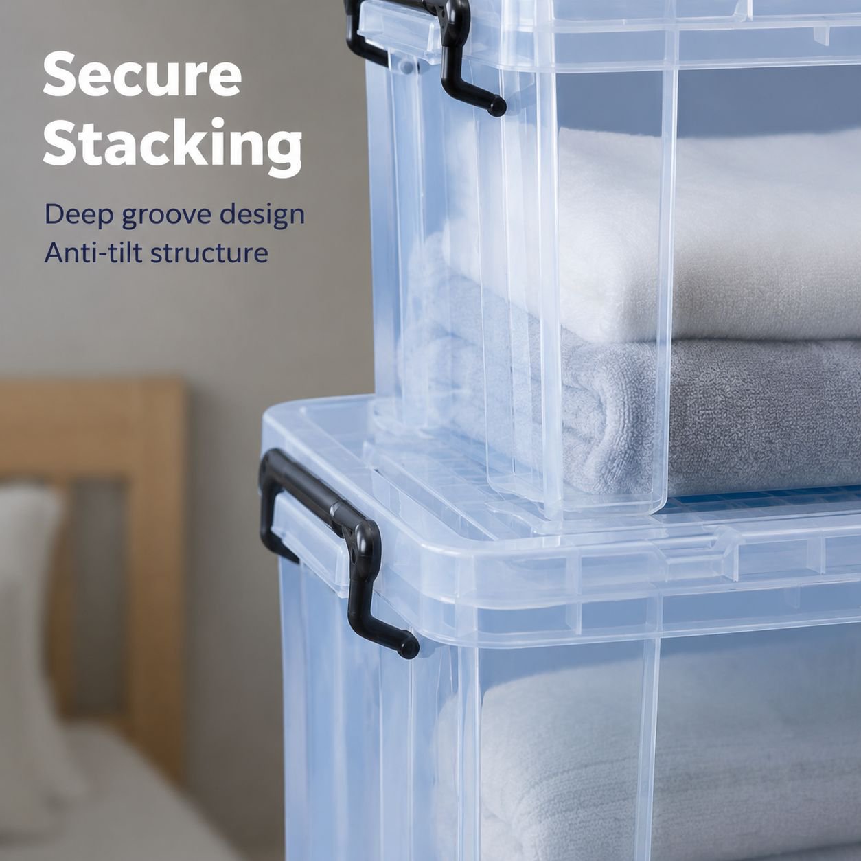 Plastic Transparent Right-Angle Storage Box