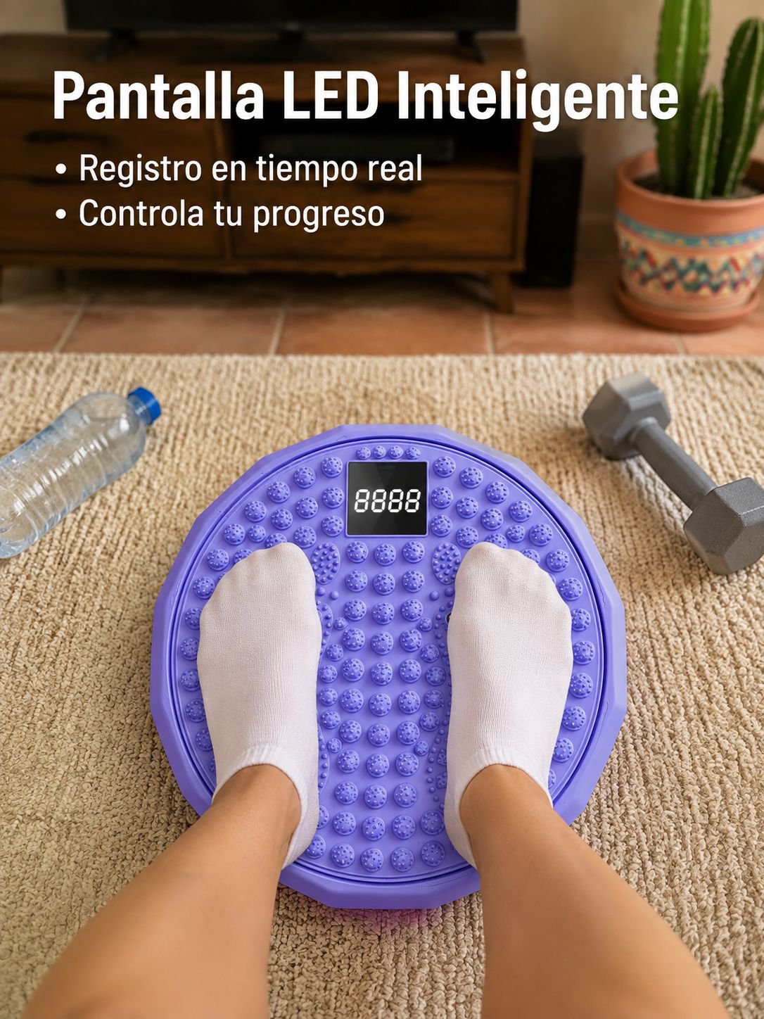 Uso terapéutico de tabla de masaje para pies
