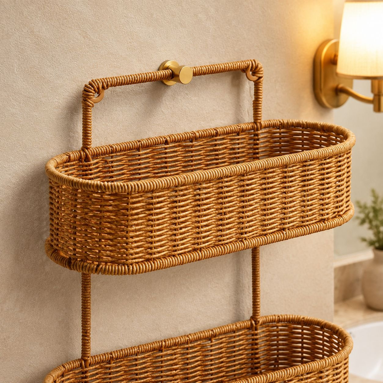 Easy installation storage shelf for bathroom essentials