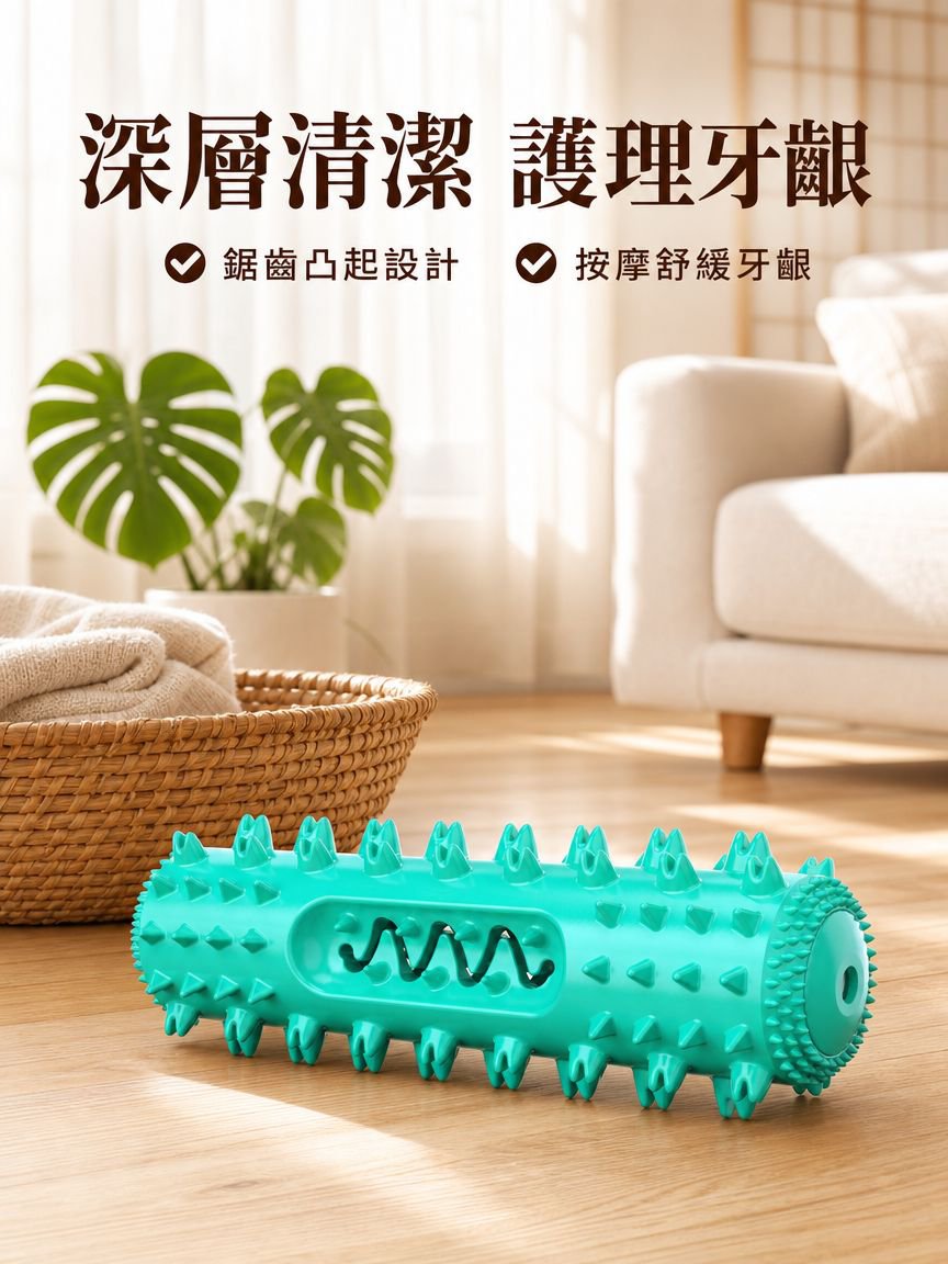 發聲鋸齒磨牙棒
