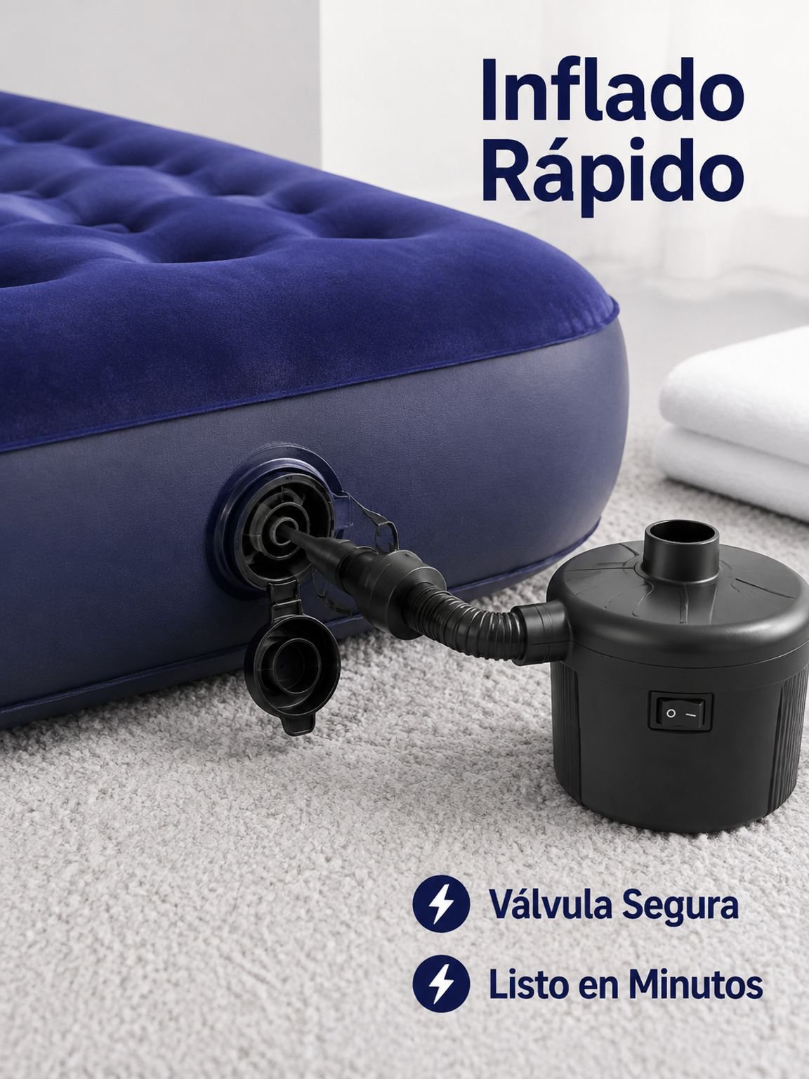 Colchón inflable plegable grueso
