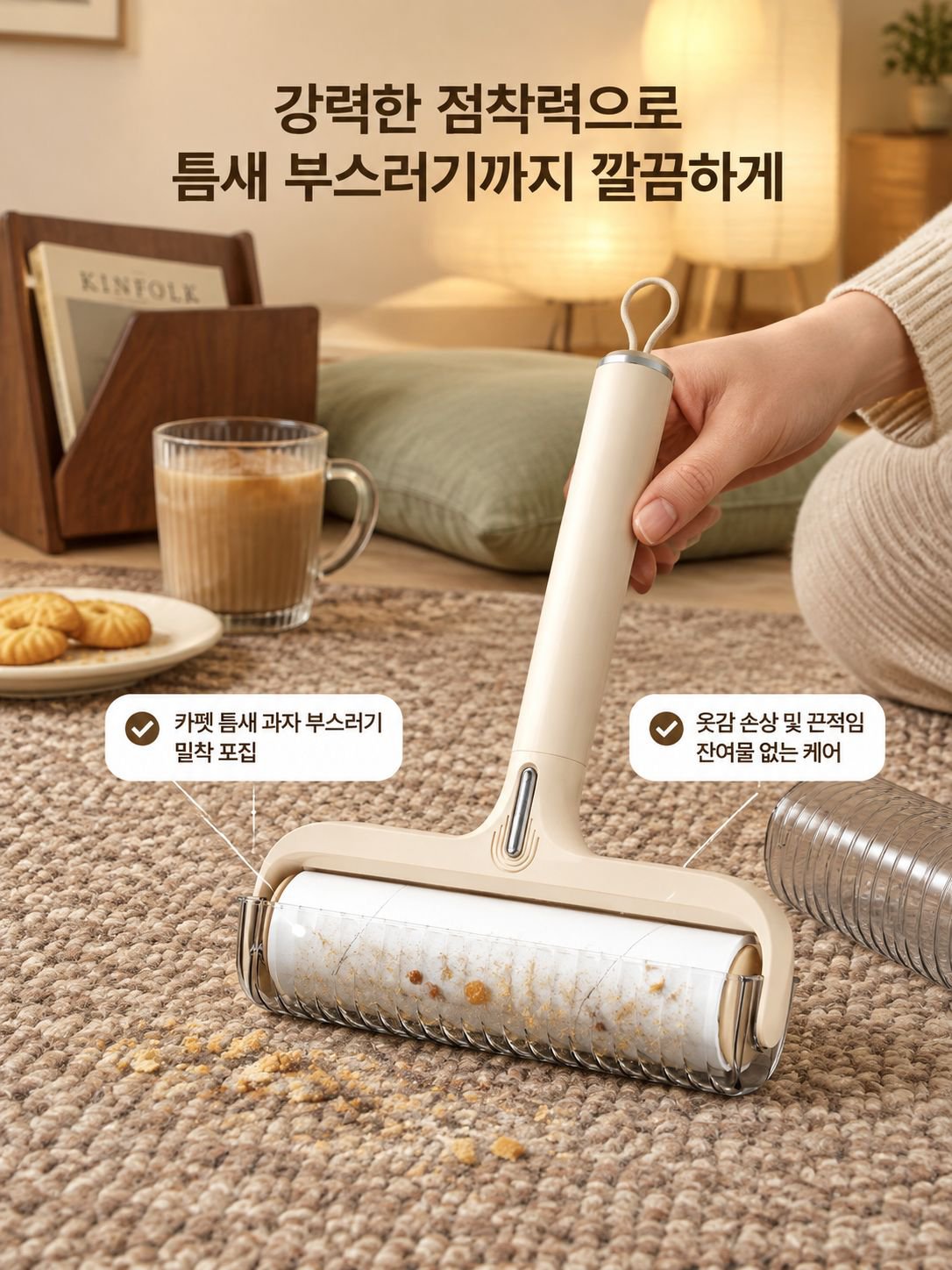 강아지 털과 고양이 털 청소에 사용하는 돌돌이 롤러