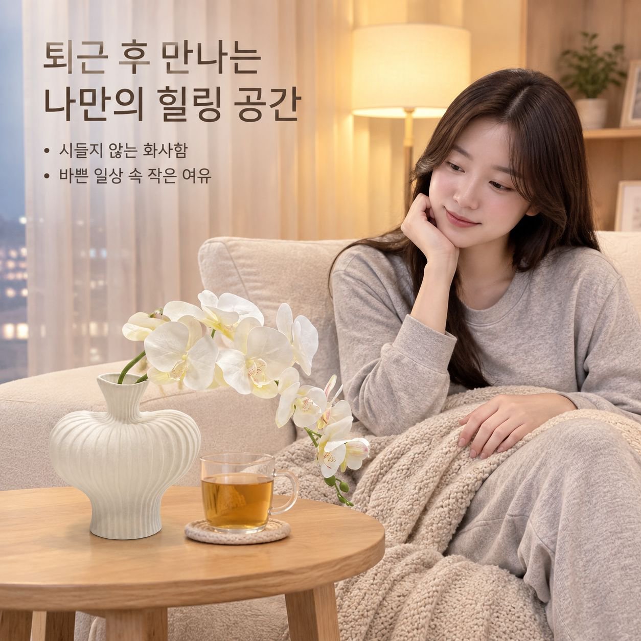 플라워 데스크 장식