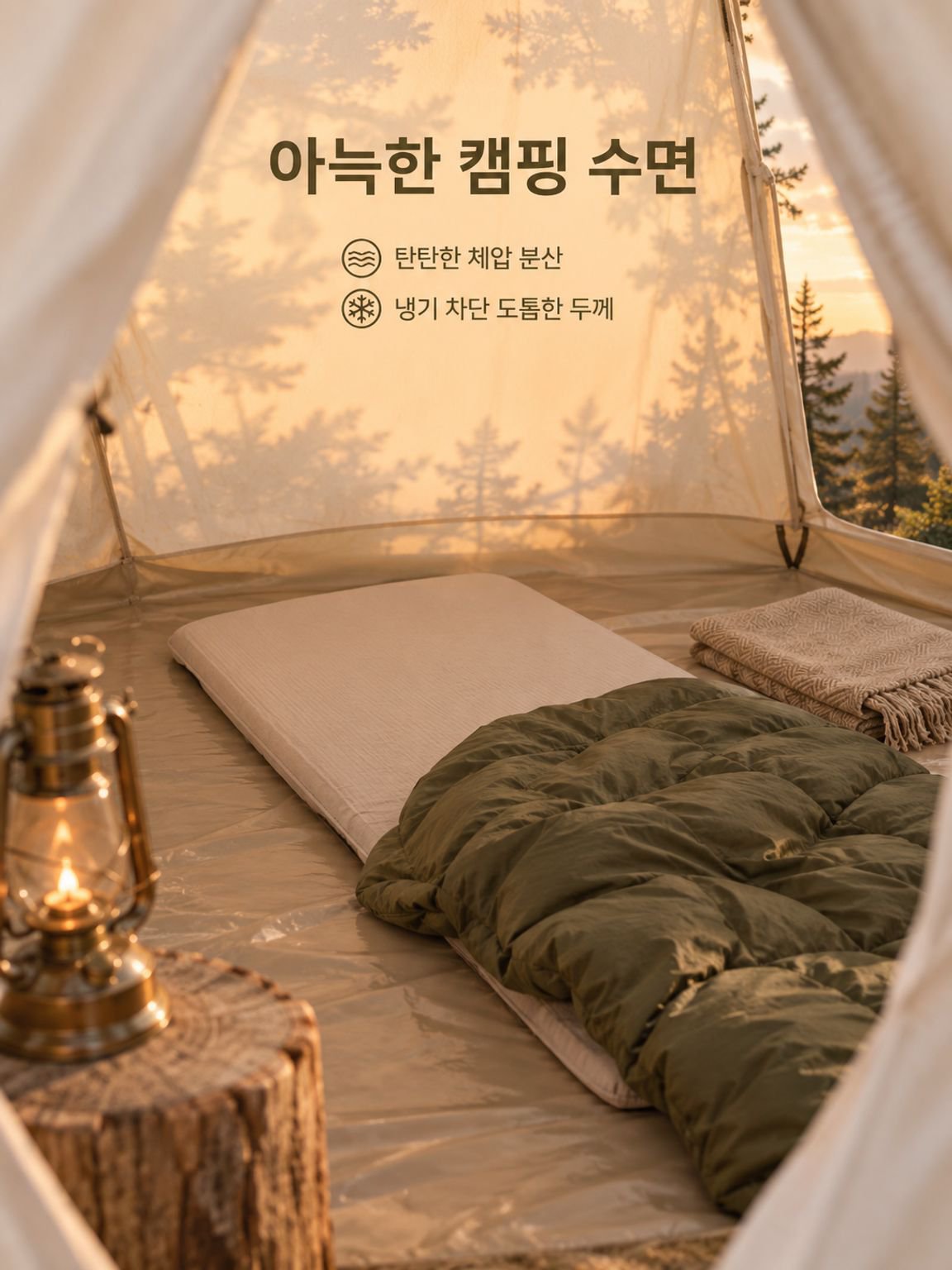 휴대용 캠핑 에어매트리스 방습 매트