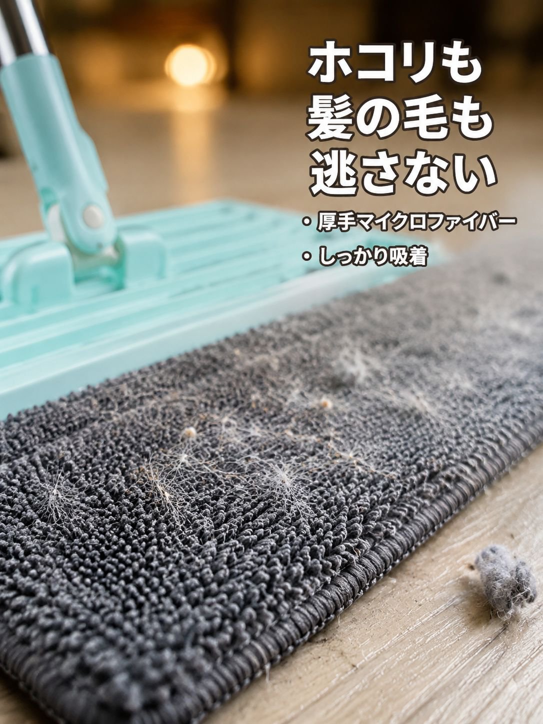 手洗い不要の回転式モップ