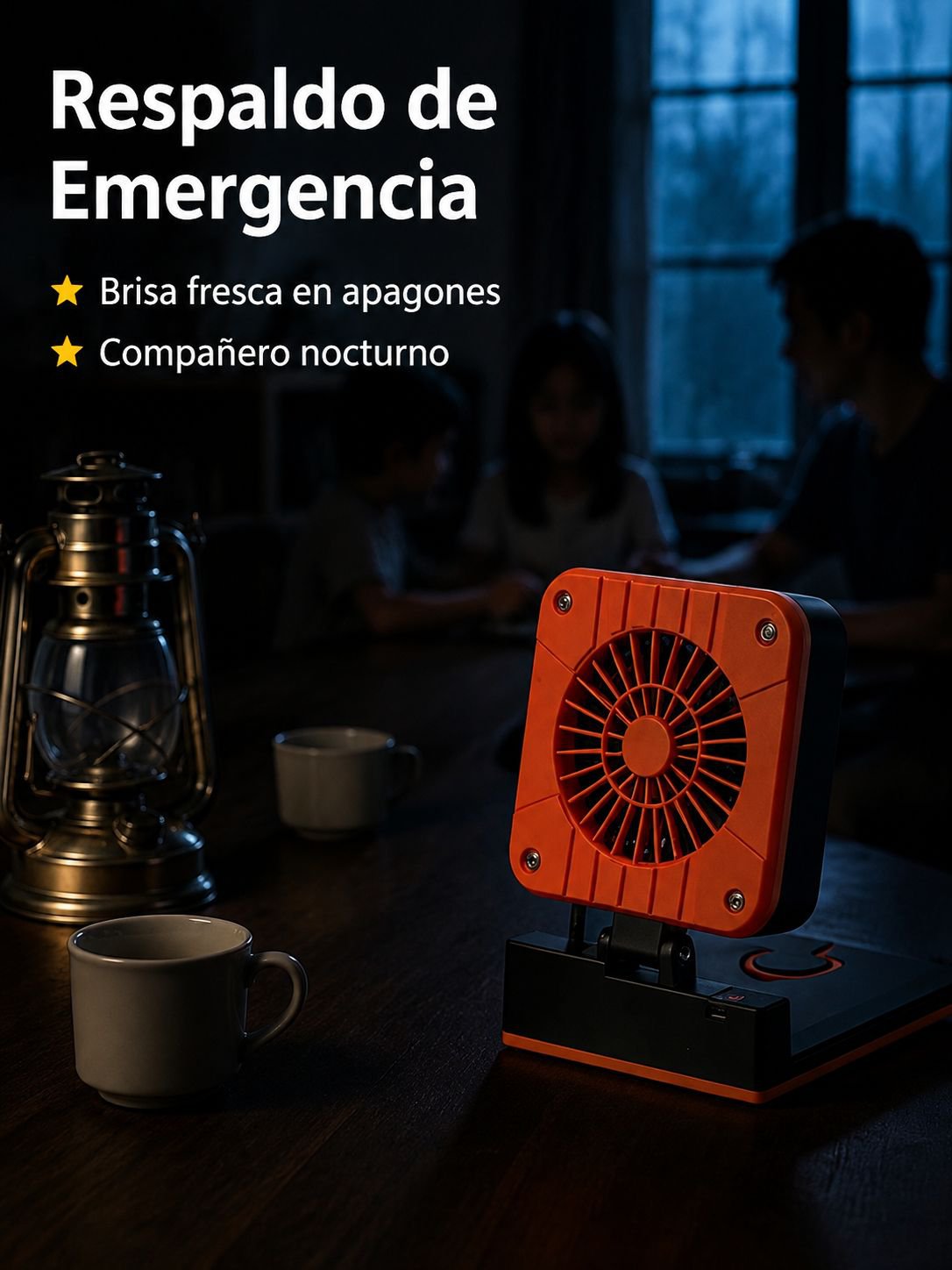 Ventilador solar eficiente funcionando bajo la luz del sol