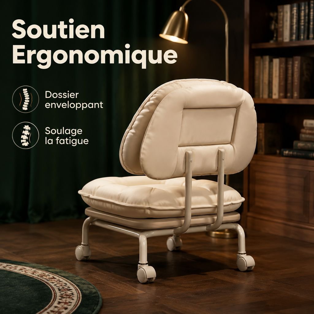 Nouvelle chaise nuage à roulettes universelles