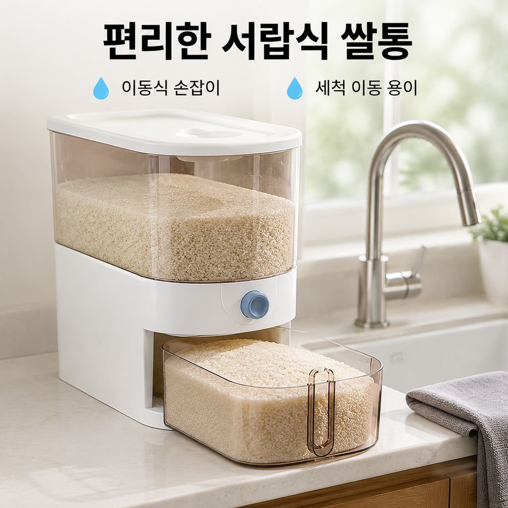다기능 오곡잡곡 보관통