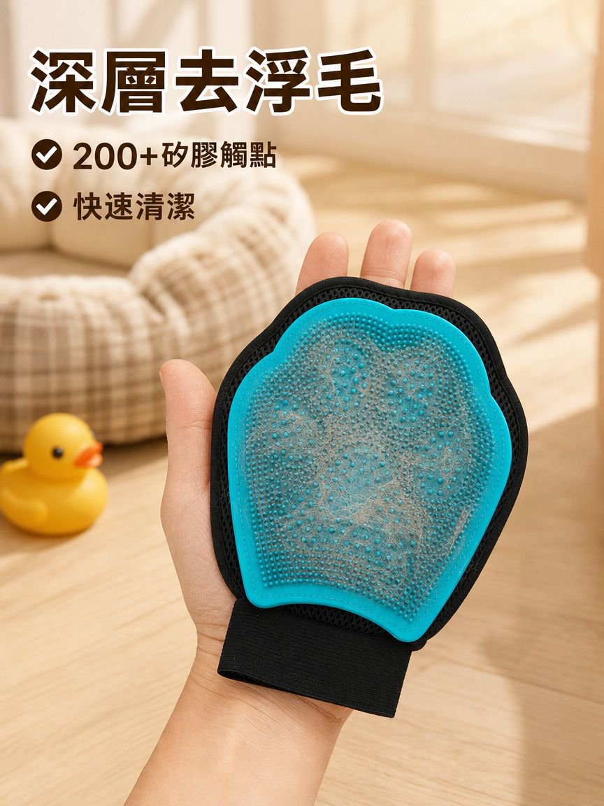 寵物洗澡按摩手套