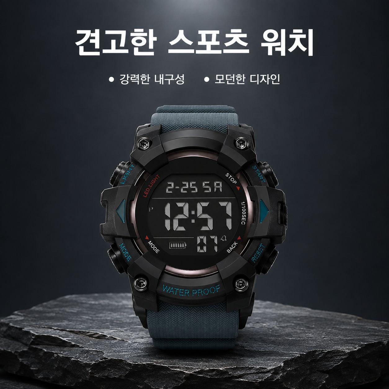 남성용 방수 다기능 스포츠 전자 시계