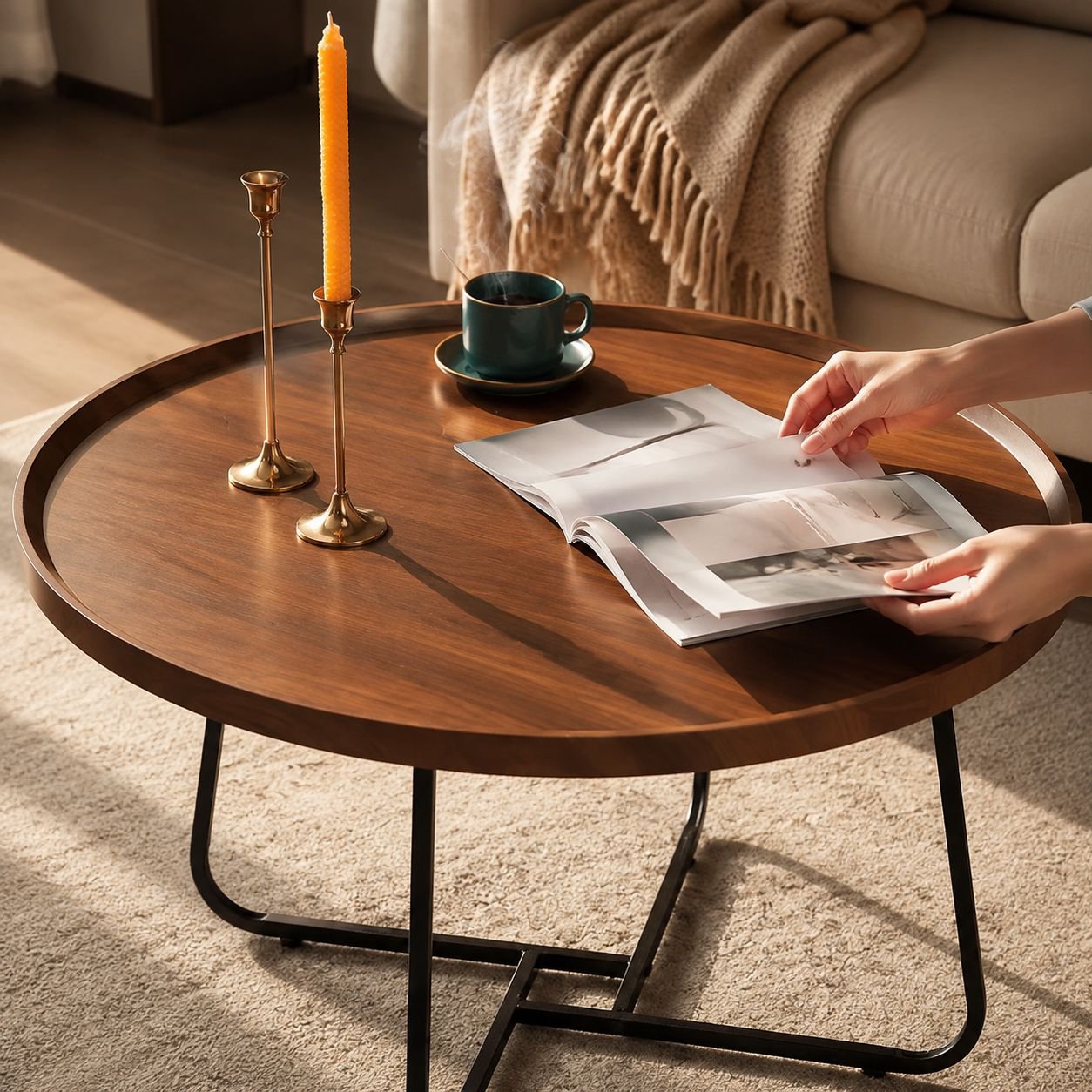 Vielseitiger Couchtisch als zentrales Möbelstück im Wohnzimmer
