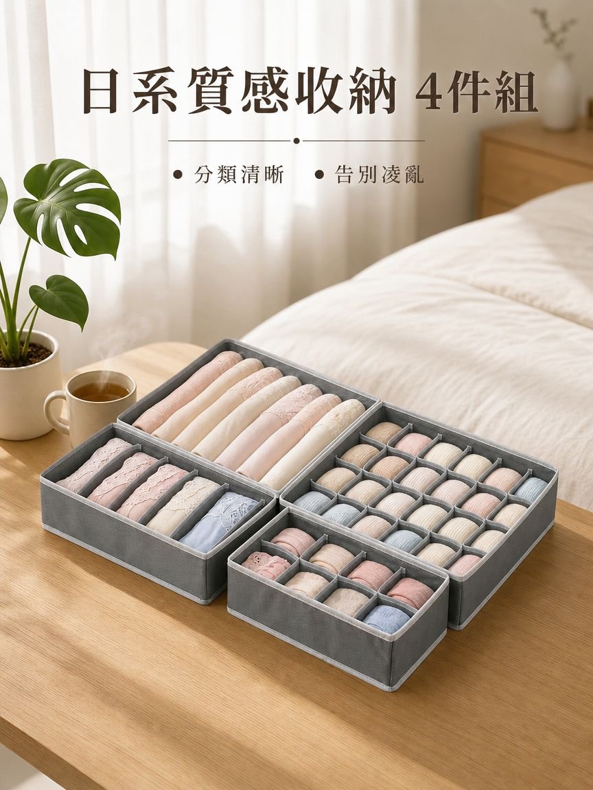 衣櫃收納抽屜內衣收納盒