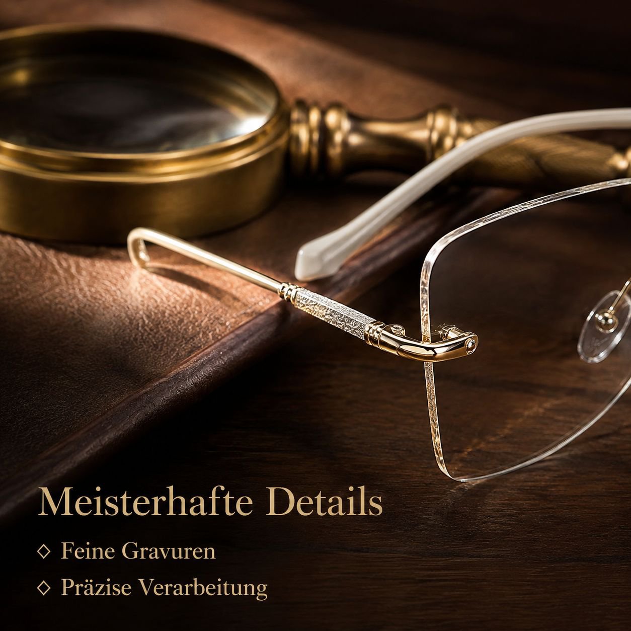 Hochwertige, rahmenlose Damen-Lesebrille
