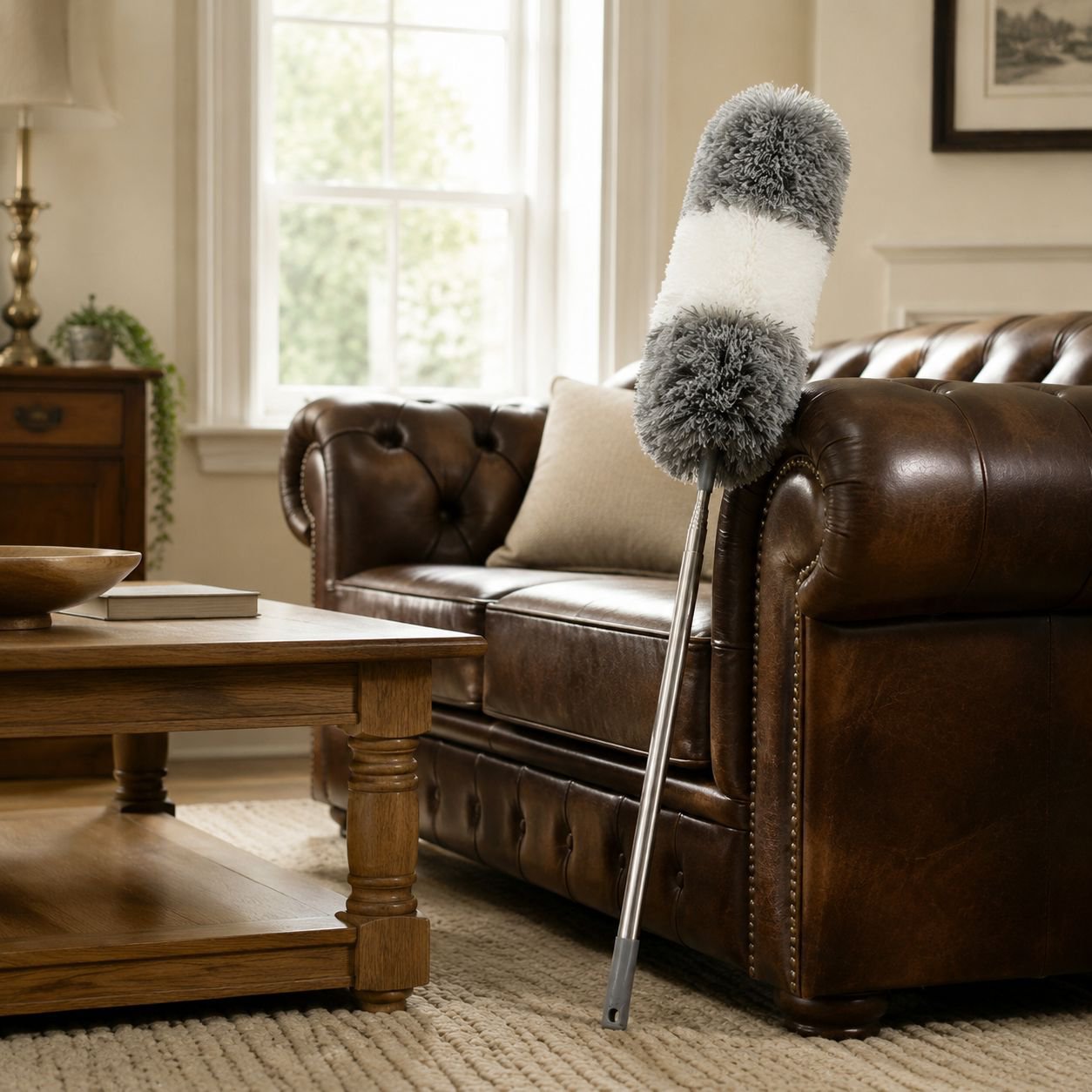 Telescopic Feather Dust Duster for Home and Car Cleaning