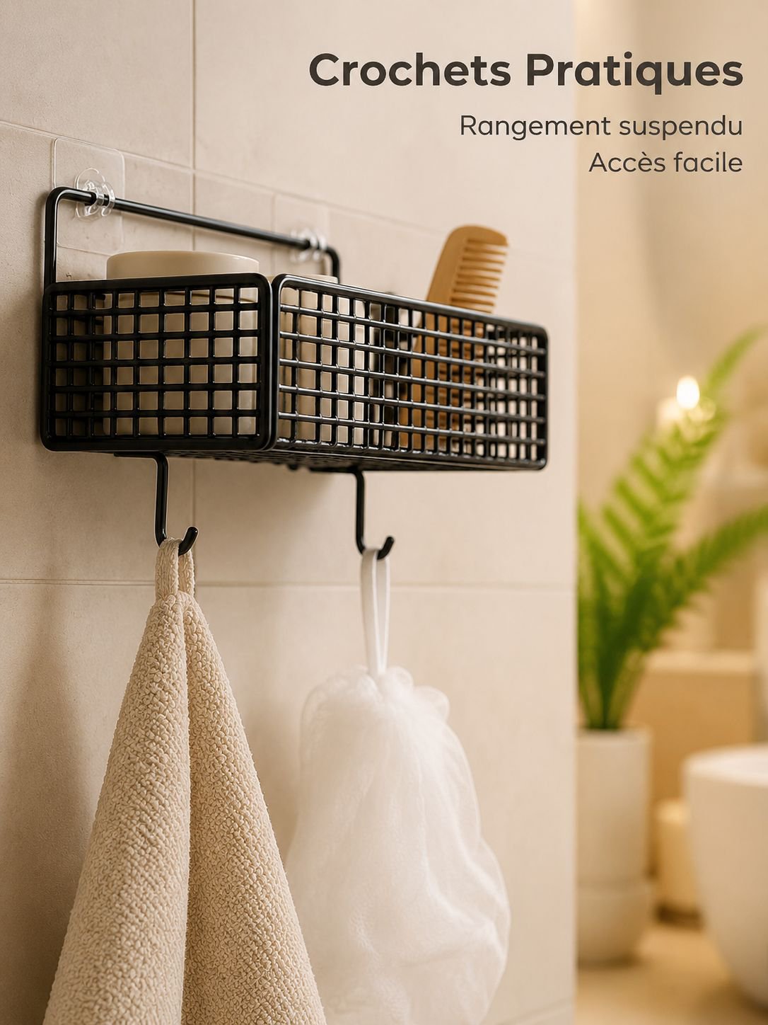 Étagère compacte pour petites salles de bain