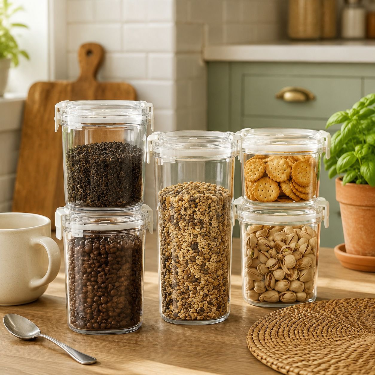 Multi-purpose Coffee and Tea Sealed Jar