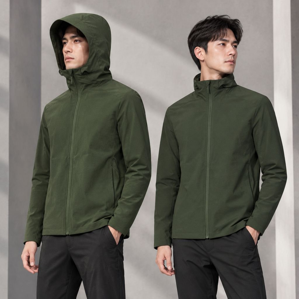 Warp Light 남성 스포츠 자켓 가을겨울 방풍 발수 소프트쉘 후드 자켓