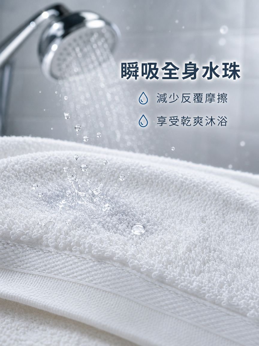 全棉柔軟浴巾