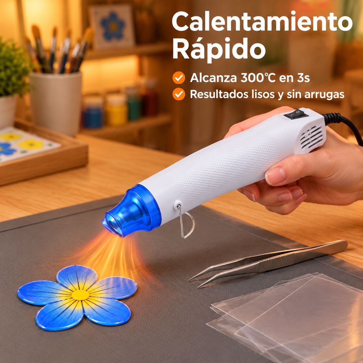 Calefactor portátil de aire caliente