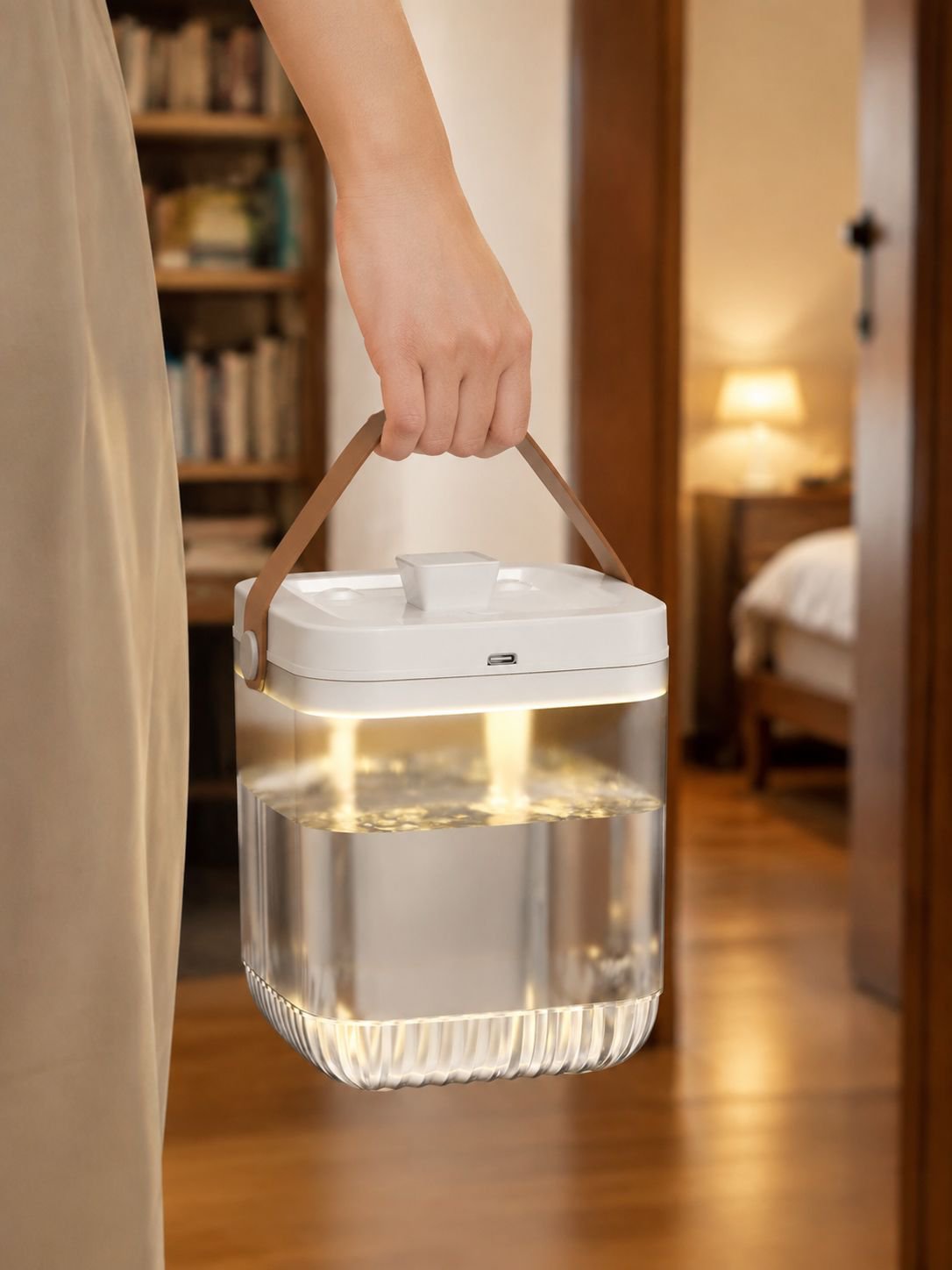Humidificador USB fácil de usar y recargar en cualquier lugar