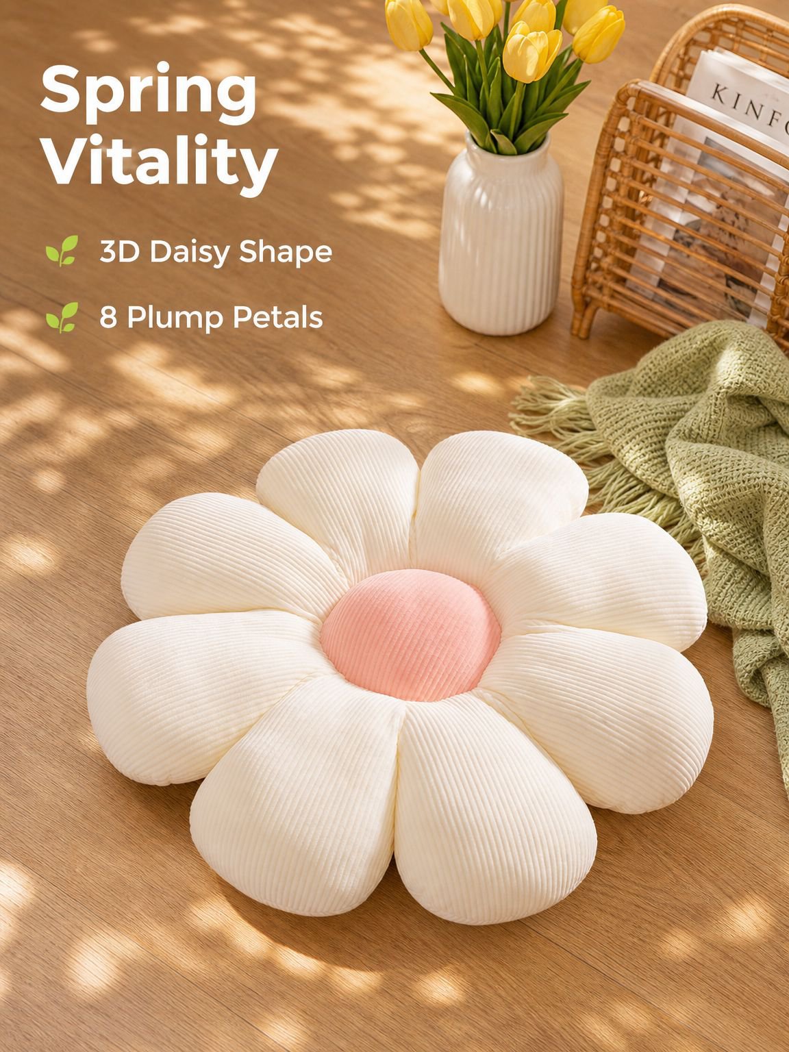 Daisy Flower Cushion
