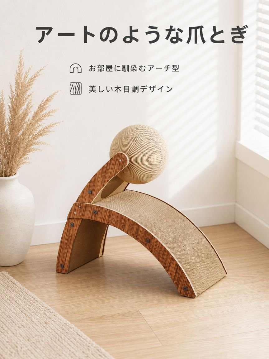 自分で遊べる耐久猫用おもちゃ 爪とぎ神器