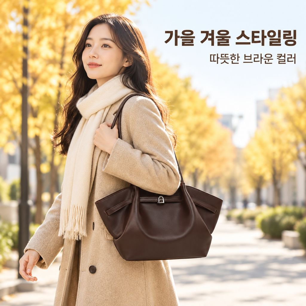 가을 겨울 출퇴근용 숄더백, 한국 스타일 대용량 부드러운 가죽 토트백