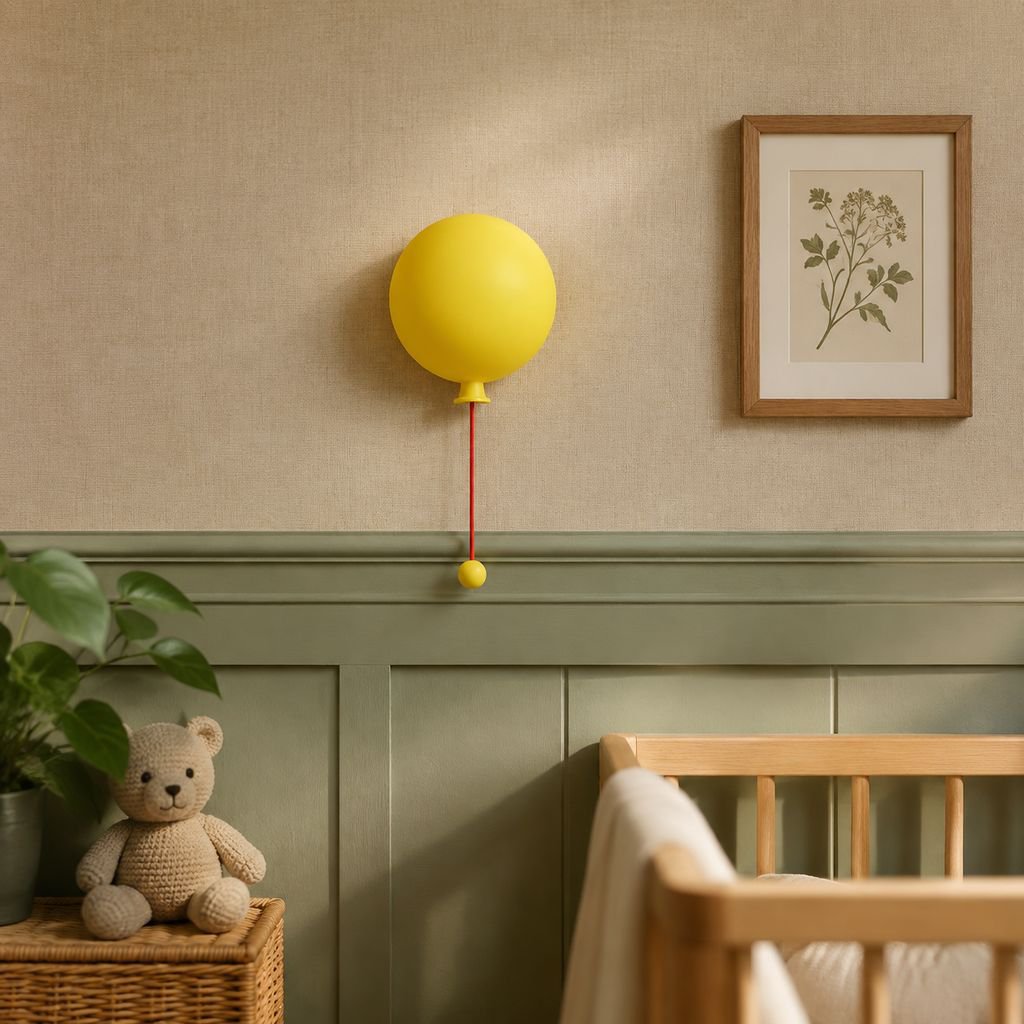 JMY Silicone Balloon Night Light, Breastfeeding Lamp, Bedside Lamp, Wall-mountable or Handheld, Thre
