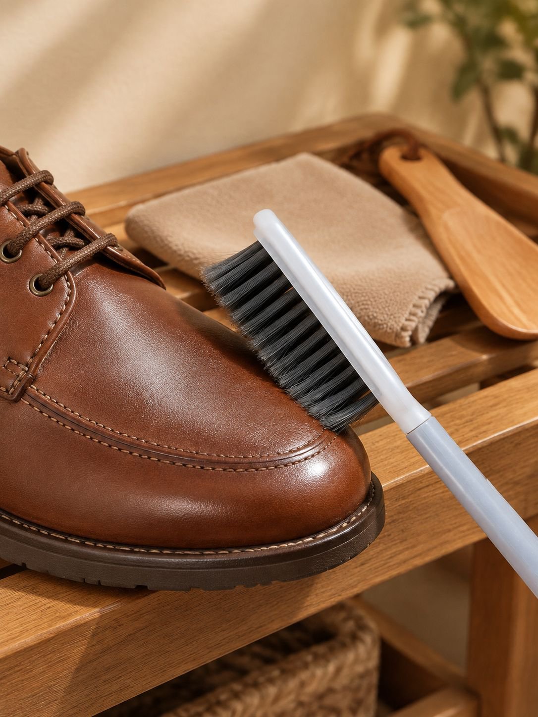 Laundry brush for clothing and fabric care