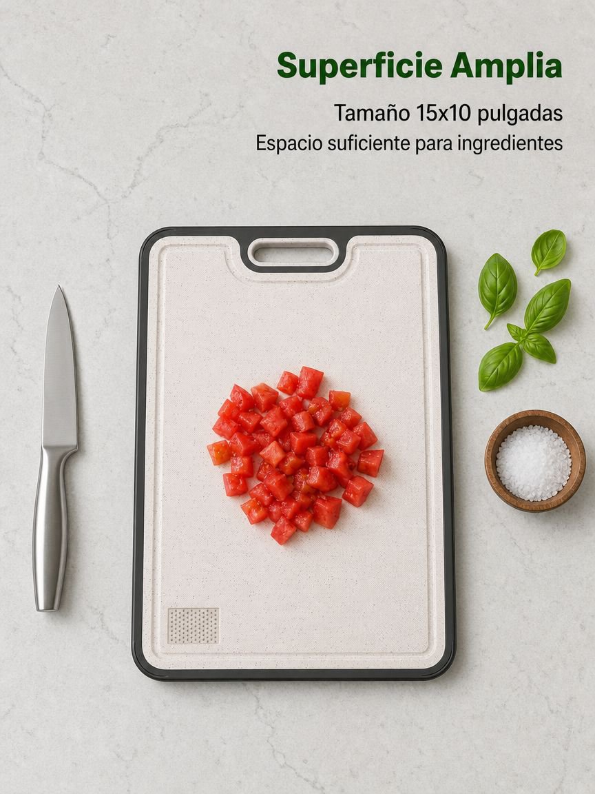 Tabla de cortar multifuncional de plástico y acero inoxidable de grado alimenticio