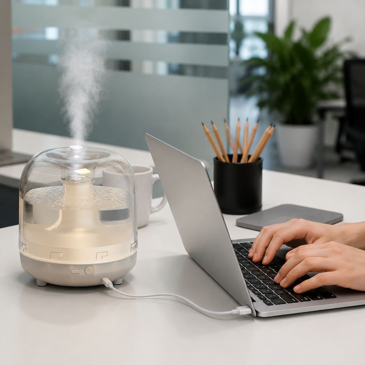 Silent Large Fog Volume Humidifier Air Purifier for Pregnant Women's Bedroom