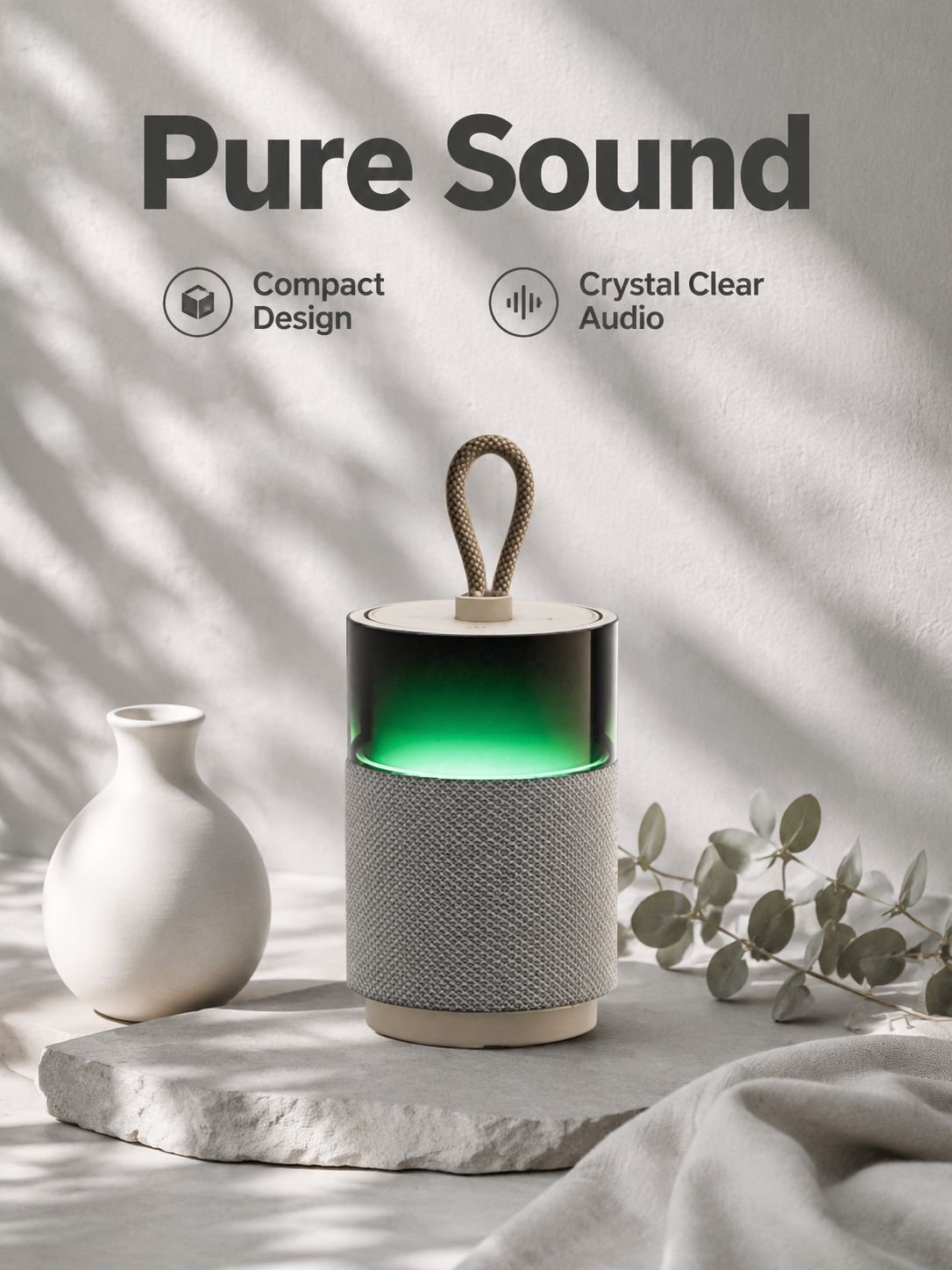 Outdoor Bluetooth Speaker with Mic Small Audio