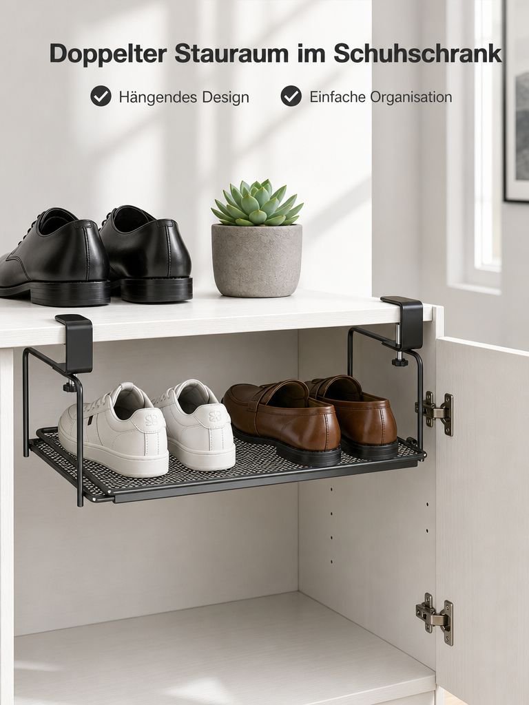 Platzsparendes Schuhregal – Kreativer Organizer