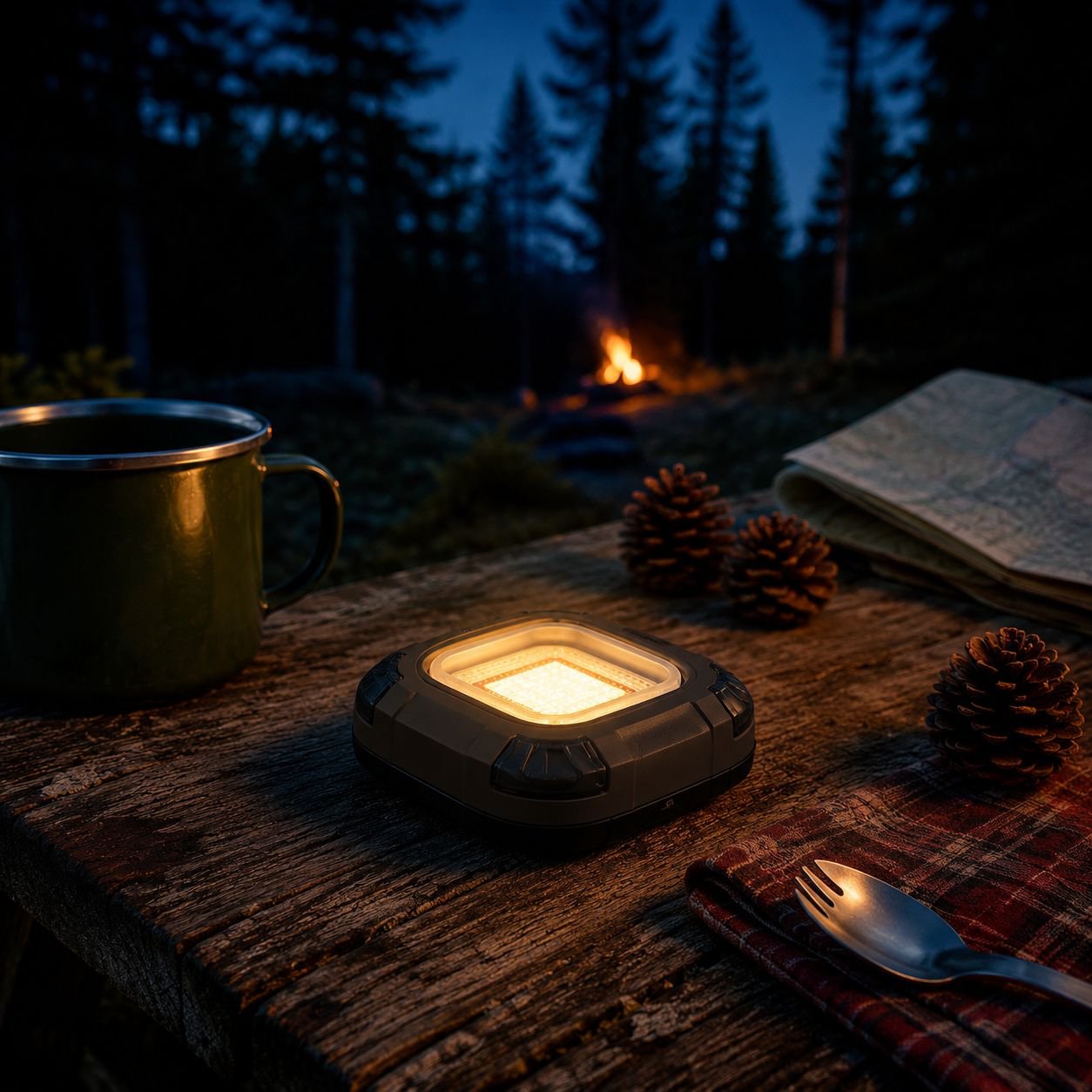 Oplaadbare kampeer- en werklamp